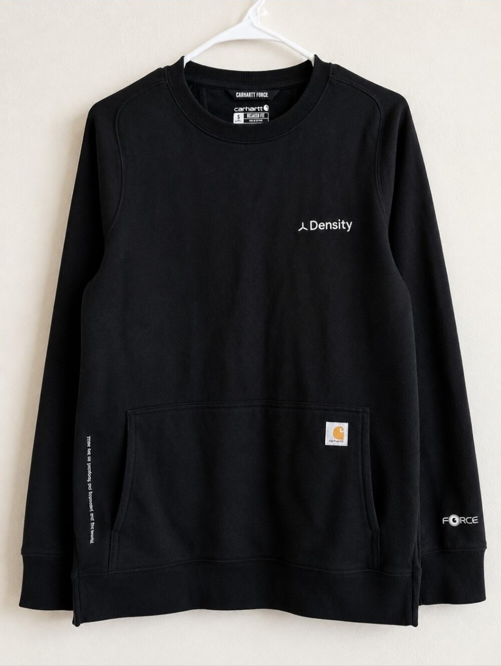 Carhartt Force Sweatshirt Women's Small Black Lightweight Crewneck Relaxed Fit S